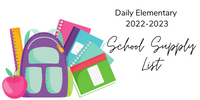 DES School Supply List